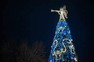 Nemenčinėje sužibo išskirtinė žaliaskarė: miestą užliejo tikra kalėdinė magija