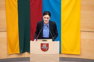 Opozicijos kritikos susilaukusi V. Čmilytė-Nielsen: galiu ir toliau būti Seimo pirmininke