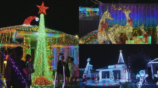 Tūkstančiai kalėdinių lempučių primena tikrą pasaką: dekoracijos pritraukia ne vieną praeivį