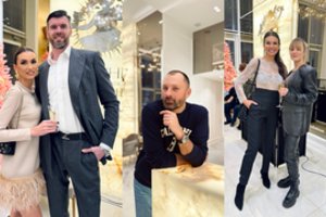 Šventiniame vakarėlyje – pasipuošę žinomi svečiai: tarp jų sukiojosi ir M. Petruškevičius ir Lavrinovičių žmonos