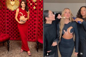 Ta pati suknelė, tik kita panelė: Maria Randers ir Khloe Kardashian puošė tas pats žymaus dizainerio darbas