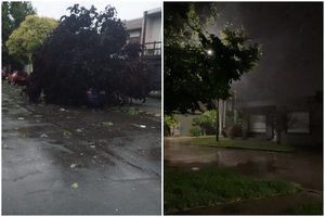 Per audrą Argentinoje įgriuvus sporto klubo stogui žuvo 13 žmonių