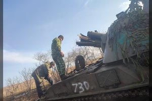 Nereikia net ukrainiečių: Šiaurės Korėjos sviediniai patys sprogdina rusų artileriją