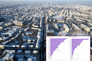 Naujas Vilniaus žemėlapis: gyvenimui naujakuriai renkasi tris rajonus, o į kitus nė nežiūri