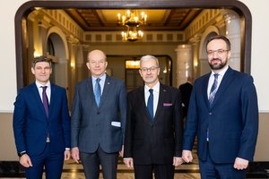 Tikimybė, kad į Lietuvą ateis naujas bankas – vis didesnė: G. Šimkus su lenkų banko PEKAO atstovais kalbėjo apie plėtrą pas mus