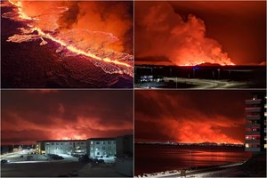Lietuviai užfiksavo vaizdus, kaip Islandijoje išsiveržė ugnikalnis: papasakojo, kaip reagavo