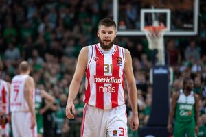 Eurolygos lyderis „Real“ Belgrade nepasigailėjo R. Giedraičio ir „Crvena zvezda“