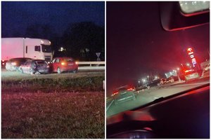 Liūdnai pagarsėjusioje sankryžoje Kaune prie „Orlen“ degalinės – trijų automobilių susidūrimas