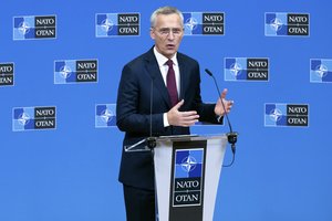 NATO vadovas J. Stoltenbergas: „V. Putinas Ukrainą prarado visiems laikams“