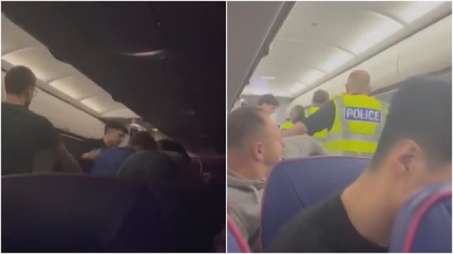 Į Islandiją skridę lietuviai pasidalijo vaizdo įrašu: dėl neprognozuojamo keleivio teko nutupdyti lėktuvą