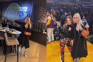 VIP ložėje NBA rungtynes stebėjusi S. Milinytė sulaukė išskirtinio užsienio žiniasklaidos dėmesio