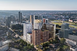  Dešiniajame Neries krante atsirasiančiame kvartale – 300 butų, paslaugų ir prekybos patalpos, keli restoranai