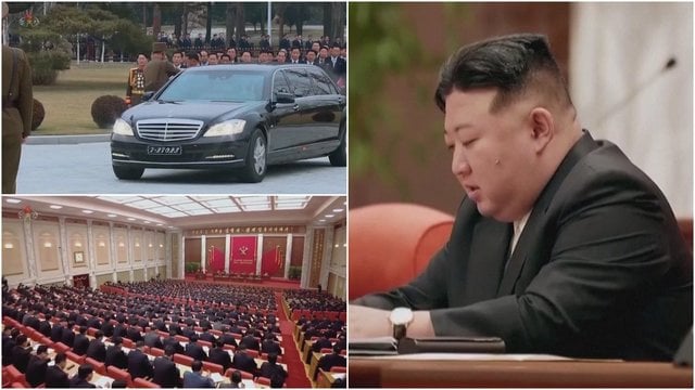 Šiaurės Korėjoje – „Darbininkų“ partijos suvažiavimas: atvyko su prabangiais vokiškais limuzinais