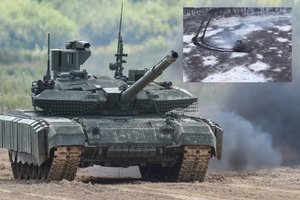 Įspūdingi kadrai: parodė, kaip ukrainiečiai mažyčiu dronu nukovė moderniausią Rusijos tanką