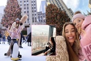 Naujus metus Viktorija Siegel pasitinka Niujorke: šalia legendinės eglės esančios čiuožyklos kaina verčia aiktelėti