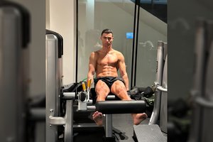 Cristiano Ronaldo nuotrauka iš sporto salės įkaitino gerbėjų kraują