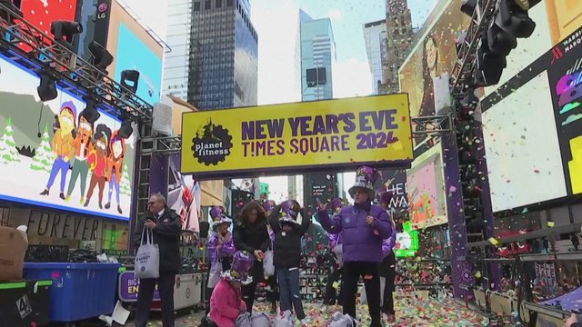 Niujorkas jau ruošiasi Naujųjų metų sutikimui: Taimso aikštėje paleis daugiau nei 1300 kilogramų konfeti