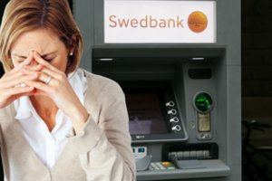 „Swedbank“ bankomatas „prarijo“ Veronikos kortelę ir pinigus: „Likau be nieko, o bankui nusispjaut“