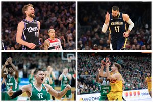 Įspūdingiausi lietuvių pasirodymai klubiniame krepšinyje 2023-aisiais: NBA monstrai, Eurolygos žvėrys ir siautulys FIBA turnyruose