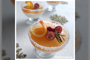 Panakota su apelsinine žele: lengvas, gaivus ir greitas