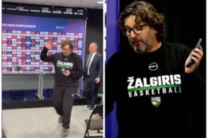 „Italodisco“ skambesys ir A. Trinchieri žavesys: žurnalistus smaginęs italas užkariauja „Žalgirio“ sirgalių širdis