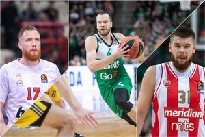 Pažymiai Eurolygos lietuviams: šaltakraujis L. Lekavičius, dvi R. Giedraičio žaidimo dalys ir užribyje likęs I. Brazdeikis