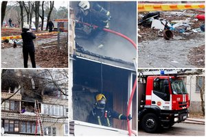 Teisėsauga pradėjo ikiteisminį tyrimą dėl daugiabučio gaisro Viršuliškėse