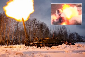 Įspūdingas sprogimas: Ukrainos kariams pavyko sunaikinti rusų „didįjį ginklą“