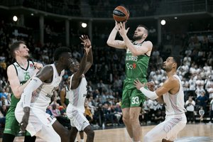 Eurolygos autsaiderio šturmas „Žalgiriui“ virto fiasko: ASVEL ir vėl skėlė skausmingą antausį kauniečiams