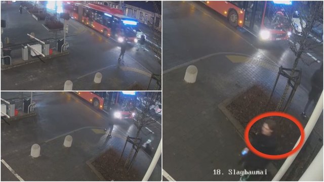Policija paviešino vaizdo įrašą: prašo atpažinti neleistinoje vietoje kelią kirtusį ir avariją sukėlusį jaunuolį