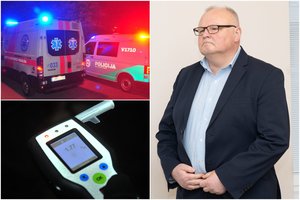 Alkoholis pakišo koją jau dviem žinomiems Kauno medikams: vienas įkliuvo prisivaišinęs viskiu, kitas girtas partrenkė moterį