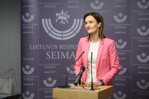 V. Čmilytė-Nielsen: nemanau, kad V. Gapšiui turėtų būti sudaryta galimybė nuotoliniu būdu dalyvauti Seimo posėdžiuose