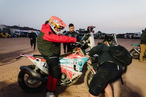 Nelaimė Dakare: M. Siliūnas krito nuo motociklo