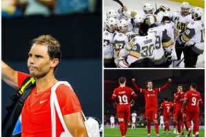 Pasaulio sporto savaitė: Japonijos „erelio“ skrydžiai, bloga R. Nadalio lemtis ir atsisveikinimas su futbolo legenda