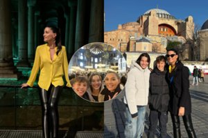 Š. Jasikevičiaus žmona A. Douka kartu su vaikais leidosi tyrinėti Stambulo miestą: pasidalijo jaukiomis akimirkomis