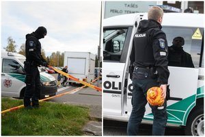 Šūvių į apsaugininką byloje apklaustas bendrovės atstovas: pilietis be kaukės smūgiavo apsaugos darbuotojui, šovė į jį