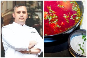 Barščiai su jautienos kukuliais: ryški spalva ir nepakartojamas skonis