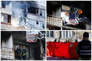 Siekiant išvengti pastato griūties, savivaldybės komisija nutarė sutvirtinti Viršuliškėse degusio namo konstrukcijas