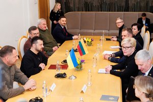 I. Šimonytė susitiko su V. Zelenskiu: už tai, kad patys nepatiriame karo baisumų, esame skolingi ukrainiečiams