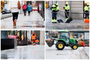Gatvės virto čiuožykla: ligoninėse nusidriekė pacientų eilės, medikai ragina likti namie
