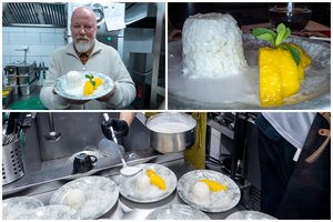 Ryžių, kokosų pieno ir mango desertas pagal V. Radzevičių: paragavus atsigauna širdis