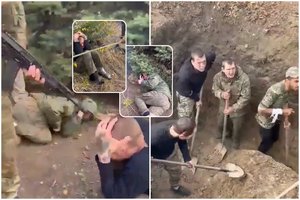 Rusijos kareivių moralė pasiekė dugną: skelbia, kad iš apkasų bėga būriais, šaudo vieni kitus