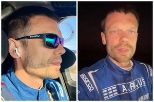 Skausminga akimirka: dėl automobilio gedimo V. Žala priverstas trauktis iš Dakaro maratono