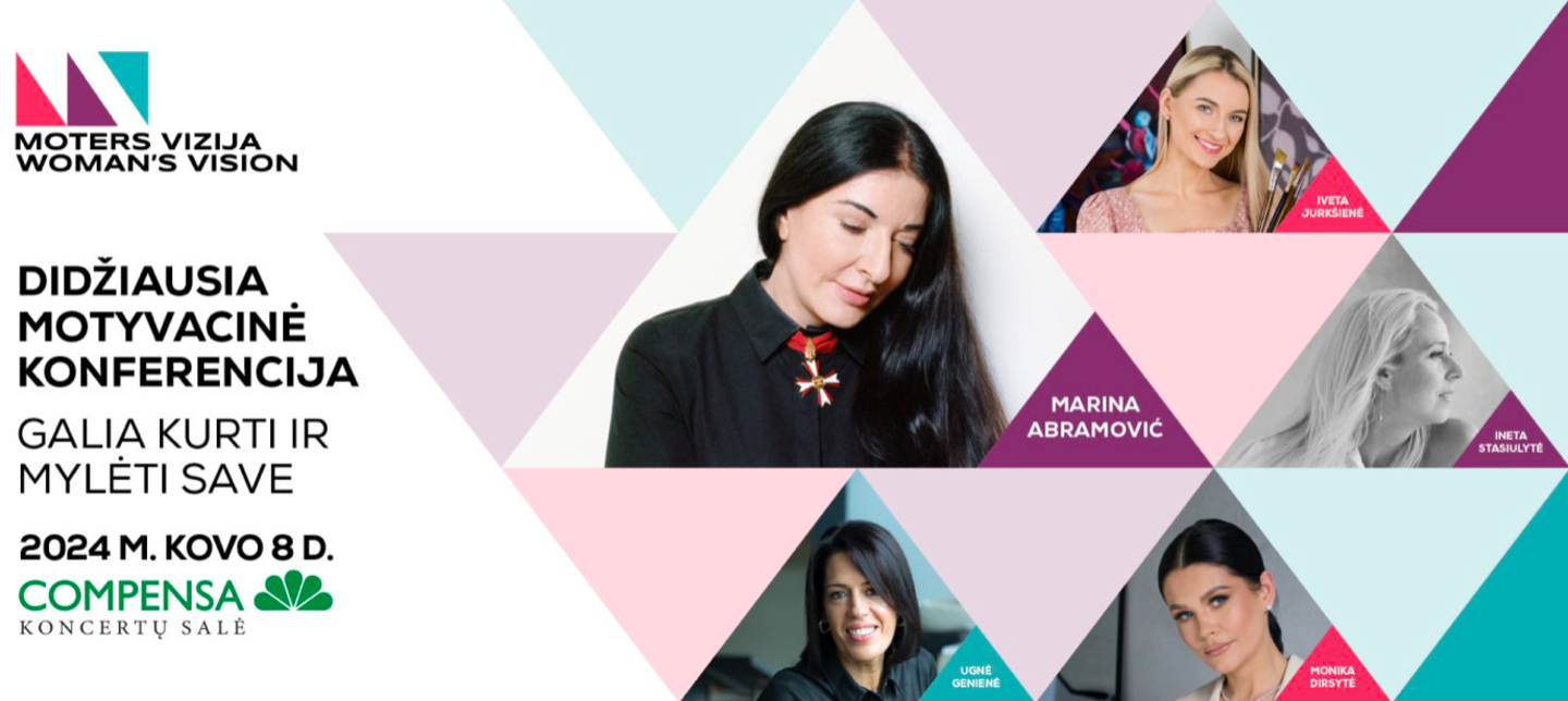 Didžiausia motyvacinė konferencija „Moters Vizija“ vyks 2024 m. kovo 8 d.<br>Pranešimo siuntėjų nuotr.
