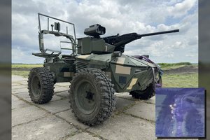 Itin reti kadrai: parodė, kaip ukrainietiškas robotas užpuola rusų įtvirtinimus