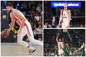 Pažymiai Eurolygos lietuviams: sezono mačą sužaidęs R. Giedraitis, solidus D-Mo ir blankūs žalgiriečiai