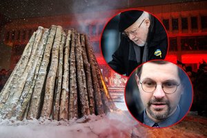 V. Landsbergio kalbą prie Sausio 13-osios laužų sutrikdė A. Kandroto-Celofano šou