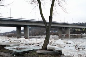 Nuo tilto Kaune galimai nušokusios studentės paieškoms mestos gausios policijos pajėgos: informacijos suteikė vaizdo stebėjimo kameros