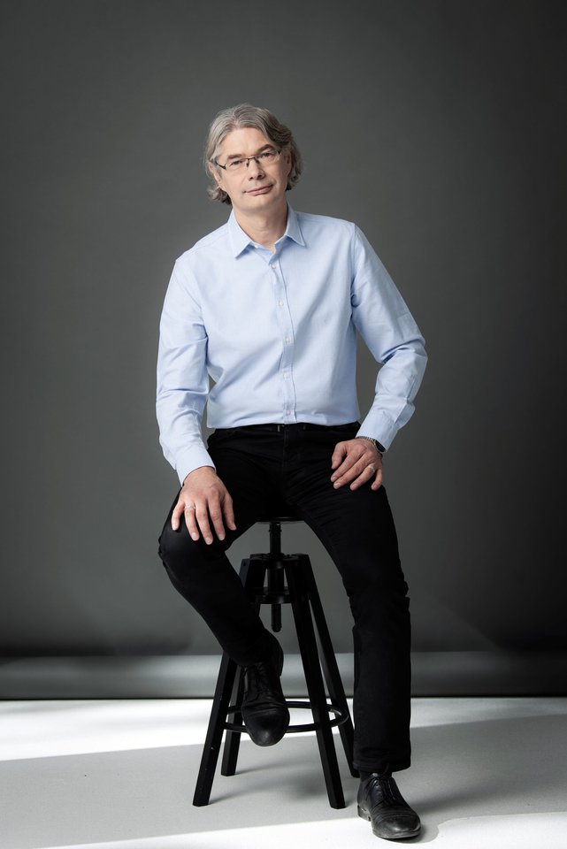 Laikinai teatro vadovo pareigas einantis Audrius Kundrotas.<br>Nuotr. iš LNOBT archyvo.