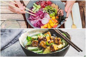 Kai pabosta cepelininis dangus: nuspalvinkite savo pietus gardžiais ir nebrangiais daržovių dubenėliais